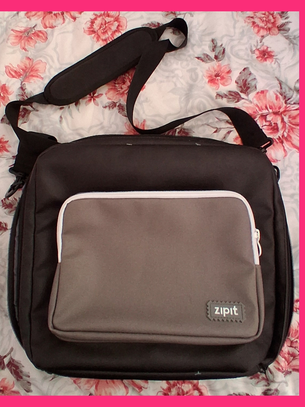 Black and Gray Shoulder Bag